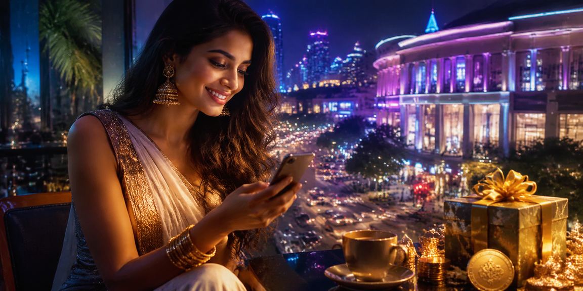 Delhi Connaught Place mobile casino neon lights